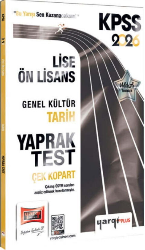 Yargı Yayınları 2026 KPSS Lise Ön Lisans Genel Kültür Tarih Çek Kopart Yaprak Test