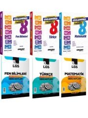 Ankara LGS Türkçe Matematik Fen Bilimleri Güçlendiren Fasikülleri ve Marka LGS Ders Notları Seti