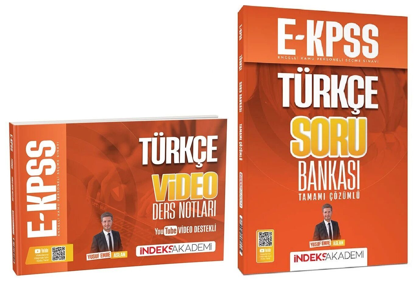 İndeks Akademi 2026 EKPSS Türkçe Video Ders Notları + Soru Bankası 2 li Set - Yusuf Emre Aslan İndeks Akademi Yayınları