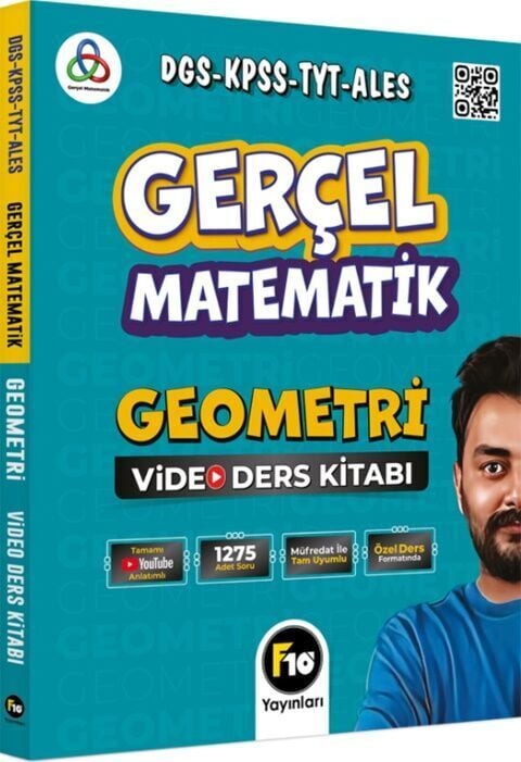 F10 Yayınları Gerçel Matematik DGS KPSS TYT ALES Geometri Video Ders Kitabı