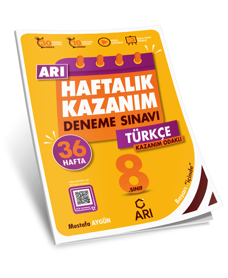 Arı Yayıncılık 8 Sınıf Haftalık Kazanım Türkçe Deneme Sınavı