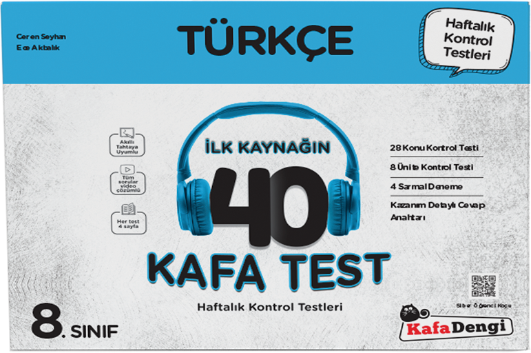 Kafa Dengi Yayınları 8. Sınıf Türkçe İlk Kaynağın 40 Kafa Test