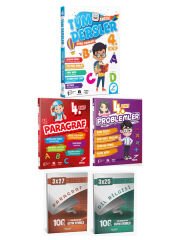 Pruva + Anla Kazan 2026 4. Sınıf Tüm Dersler + Paragraf + Problem Soru + Anla Kazan Deneme 5 li Set