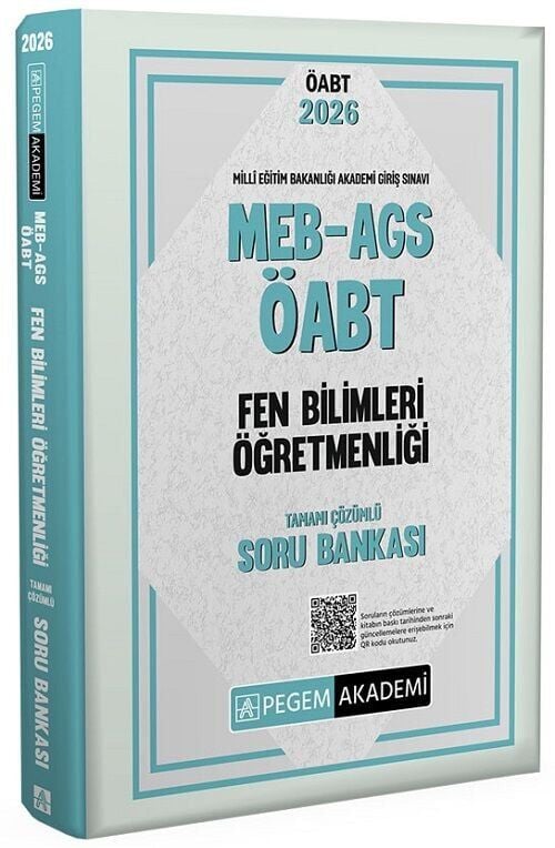 Pegem 2026 ÖABT MEB-AGS Fen Bilimleri Öğretmenliği Soru Bankası Çözümlü Pegem Akademi Yayınları