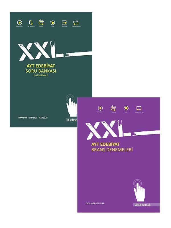 Dersia XXL AYT Edebiyat Soru ve 11 Deneme 2 li Set