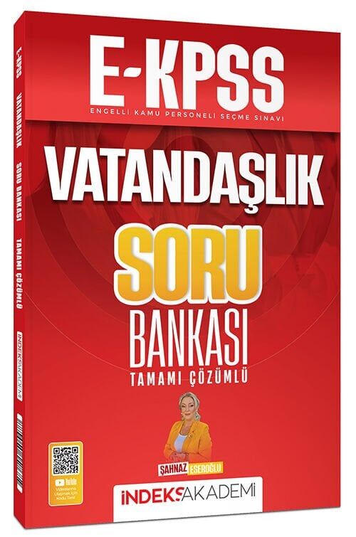 İndeks Akademi 2026 EKPSS Vatandaşlık Soru Bankası Çözümlü - Şahnaz Eseroğlu İndeks Akademi Yayınları