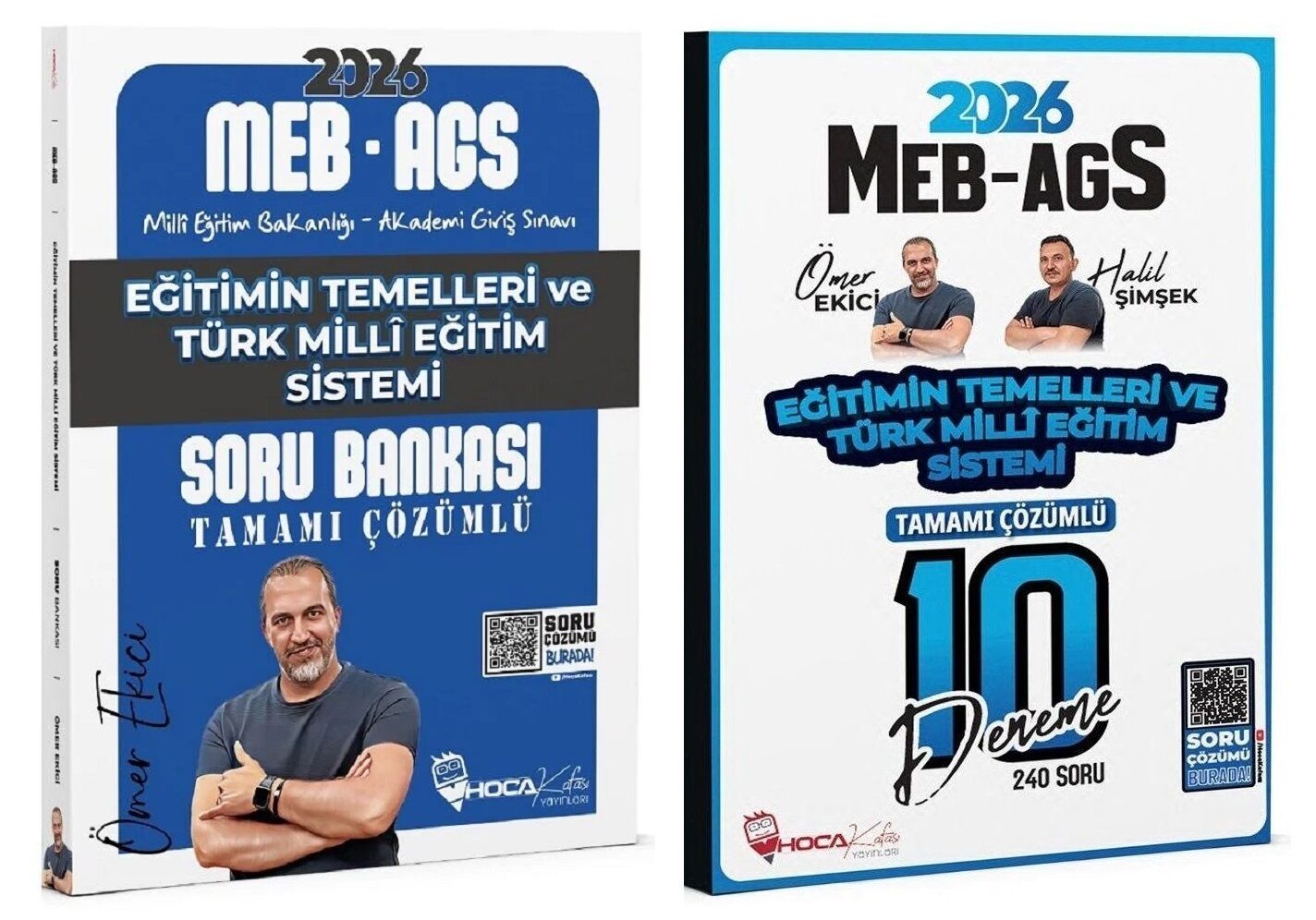 Hoca Kafası 2026 MEB-AGS Eğitimin Temelleri ve Türk Milli Eğitim Sistemi Soru Bankası + 10 Deneme 2 li Set - Ömer Ekici Hoca Kafası Yayınları