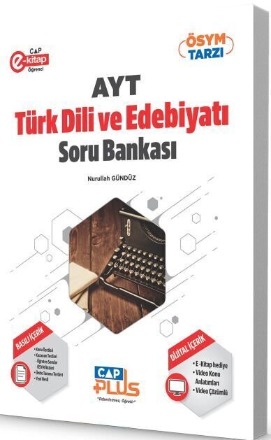 Çap Yayınları AYT Türk Dili ve Edebiyatı Plus Serisi Soru Bankası