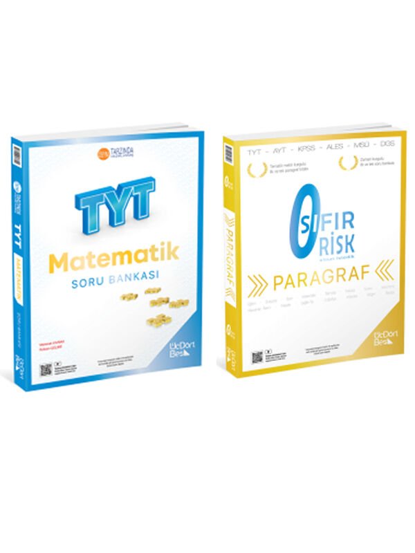 ÜçDörtBeş 2026 TYT Matematik + Sıfır Risk Paragraf Soru 2 li Set
