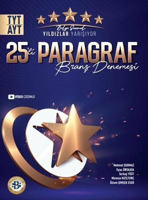 Bilgi Sarmal TYT AYT Paragraf Yıldızlar Yarışıyor 25 li Branş Denemesi