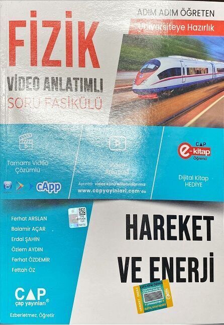 Çap Yayınları Fizik Hareket ve Enerji Konu Anlatımlı Soru Bankası
