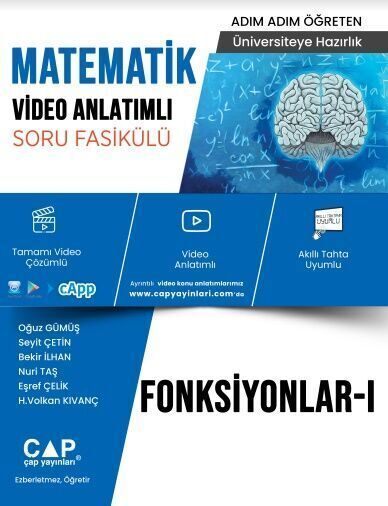 Çap Yayınları Üniversiteye Hazırlık Matematik Fonksiyonlar 1 Konu Anlatımlı Soru Bankası
