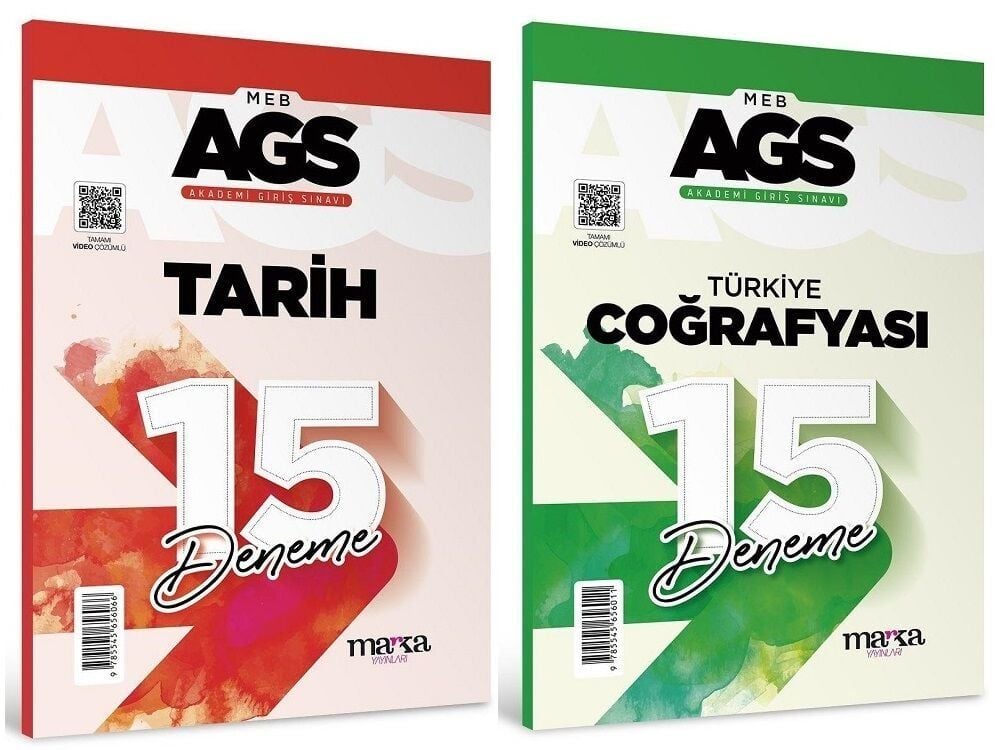 Marka MEB-AGS Tarih + Türkiye Coğrafyası 30 Deneme 2 li Set Marka Yayınları