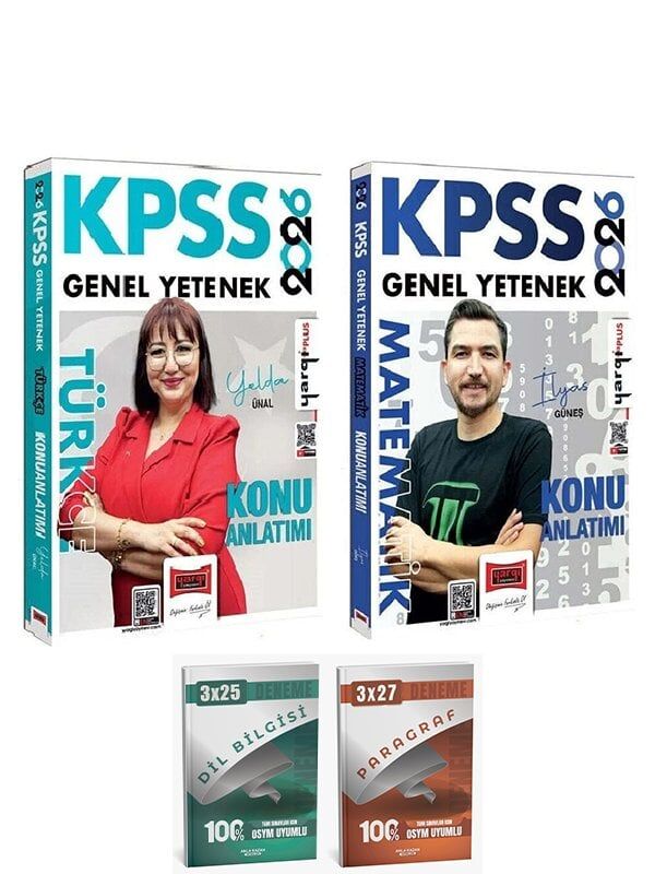 Yargı + Anla Kazan 2026 KPSS Türkçe + Matematik Konu Anlatımı 2 li Set Yargı Yayınları