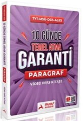 Paraf Yayınları TYT Paragraf Z Takımı 10 Günde Temel Atma Garanti Video Ders Kitabı