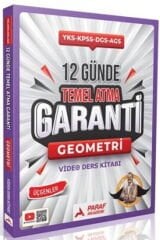 Paraf Yayınları TYT AYT KPSS DGS ALES 12 Günde Temel Atma Garanti Geometri Video Ders Kitabı