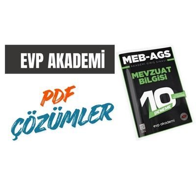 MEB-AGS Mevzuat Bilgisi 10 Deneme EVP Akademi | ÇÖZÜMLERİ