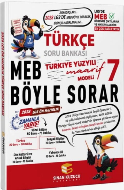 2027 Sinan Kuzucu 7. Sınıf Türkçe Soru Bankası