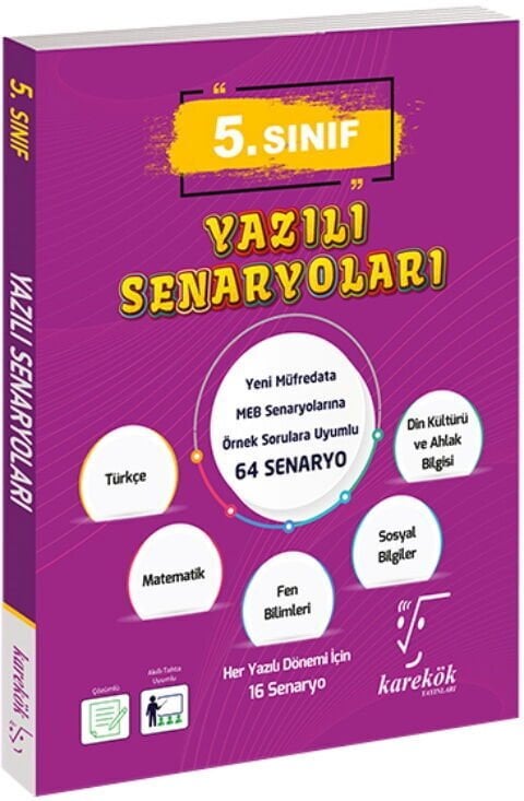 Karekök Yayınları 5. Sınıf Maarif Model Yazılı Senaryoları