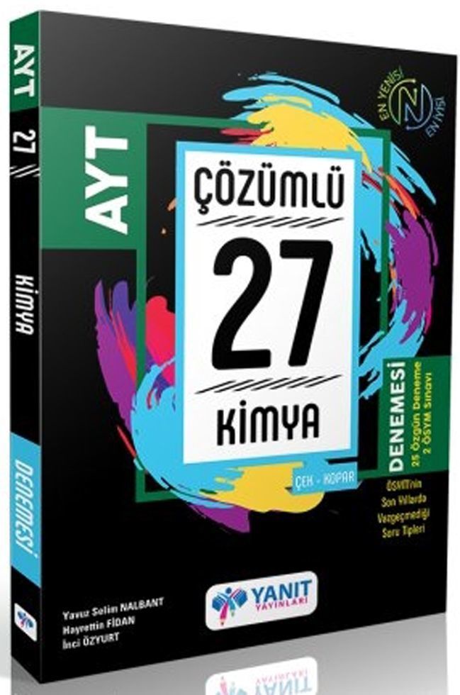 Yanıt Yayınları AYT Kimya Çözümlü 27 Deneme