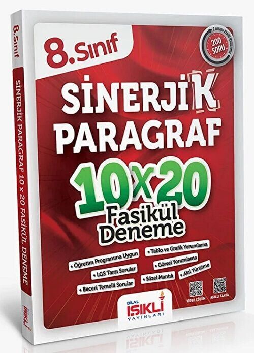 Bilal Işıklı 8. Sınıf Sinerjik Paragraf 10x20 Deneme Bilal Işıklı Yayınları