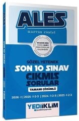 Yediiklim 2026 ALES Master Sözel Yetenek Çıkmış Sorular Son 10 Sınav Çözümlü Yediiklim Yayınları