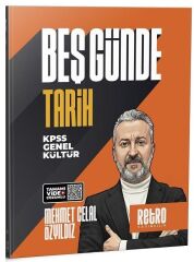 Retro 2026 KPSS Tarih 5 Beş Günde Kamp Kitabı Çözümlü - Mehmet Celal Özyıldız Retro Yayıncılık