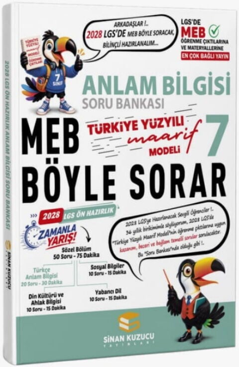 2027 Sinan Kuzucu 7. Sınıf Anlam Bilgisi Soru Bankası