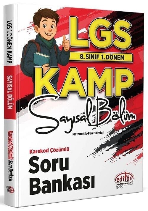 Editör 8. Sınıf LGS 1. Dönem Sayısal Kamp Soru Bankası Çözümlü Editör Yayınları