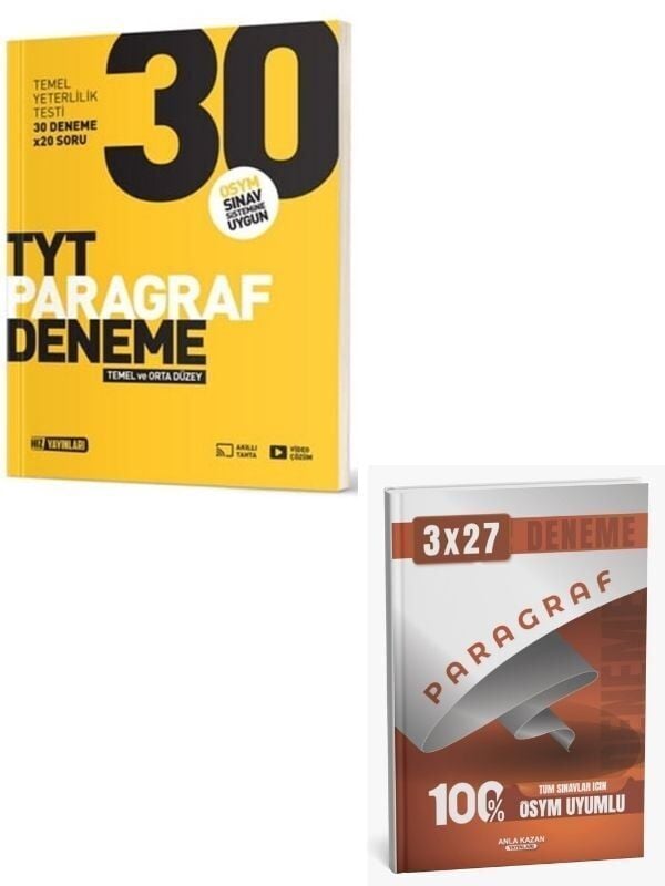 Hız 2027 TYT Temel ve Orta Düzey Paragraf Deneme+ Anla Kazan Paragraf