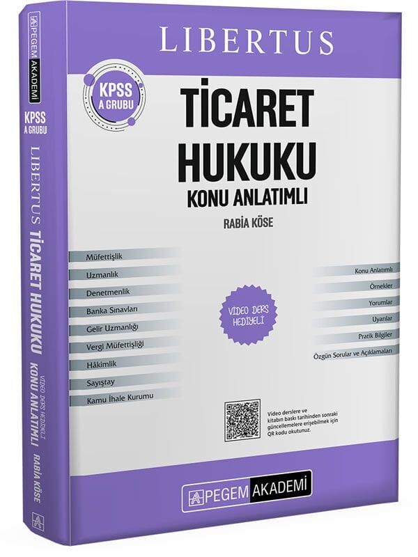 Pegem 2026 KPSS A Grubu Libertus Ticaret Hukuku Konu Anlatımı Pegem Akademi Yayınları