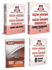 Anla Kazan + Data 2026 Yüksek Seçim Kurulu (YSK) Seçim Müdürü 8 Deneme + Soru + Konu 4 lü Set