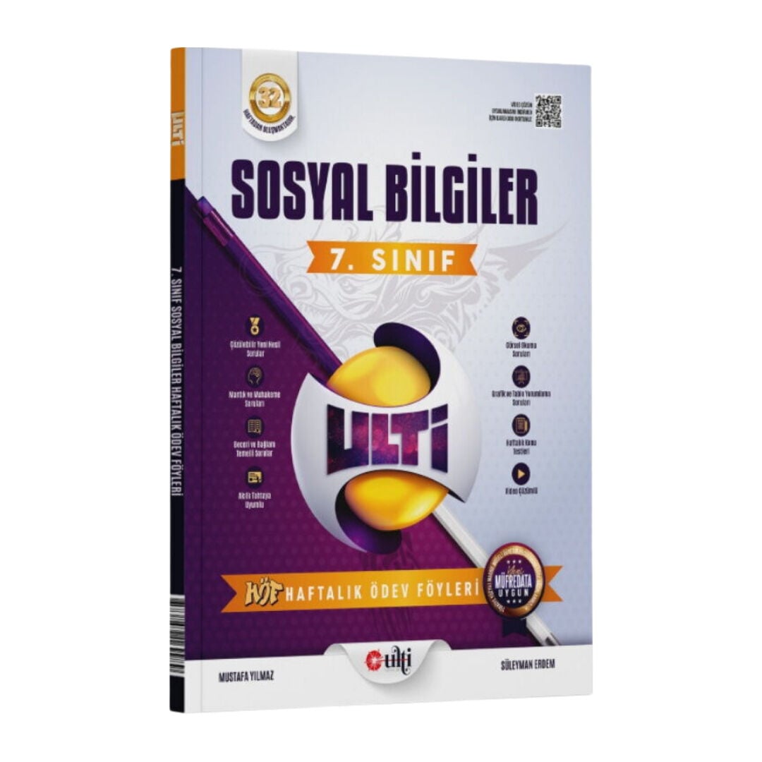 2027 Ulti Yayınları 7. Sınıf Sosyal Bilgiler Haftalık Ödev Föyleri