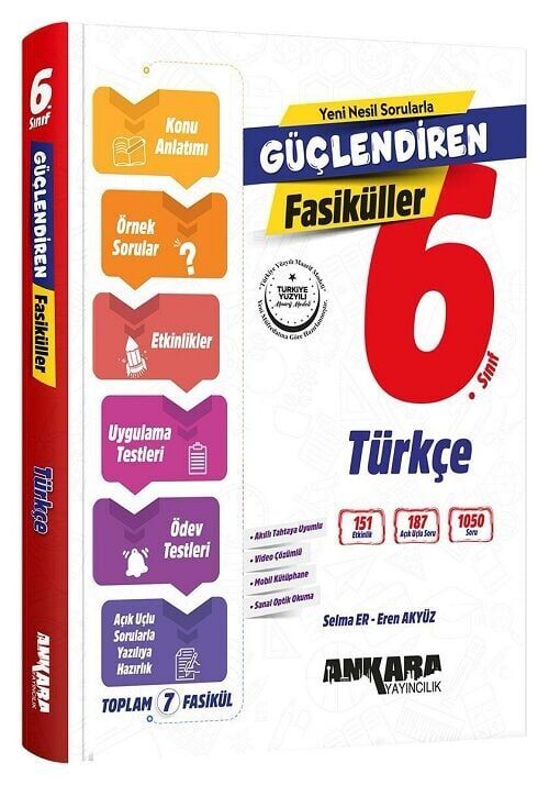 Ankara Yayıncılık 6. Sınıf Türkçe Güçlendiren Fasiküller