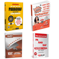 Pegem Akademi 2026 AGS-KPSS-ALES-DGS Ezberbozan Paragraf Soru Bankası + Dizgi Yayınları Paragraf Çıkmış Sorular + Yediiklim Yayınları Paragraf Çek Kopart Yaprak Test Seti