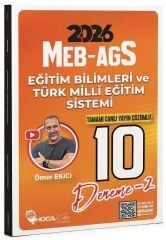 YENİ AGS - Hoca Kafası 2026 MEB-AGS Eğitim Bilimleri ve Türk Milli Eğitim Sistemi 10 Deneme Çözümlü - Ömer Ekici Hoca Kafası Yayınları