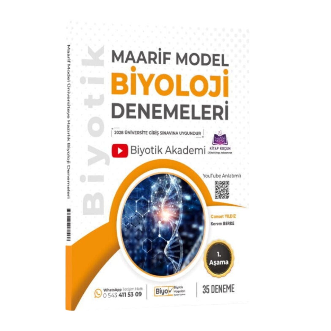 2027 Biyotik Yayınları Üniversiteye Hazırlık Biyoloji Maarif Model Denemeleri