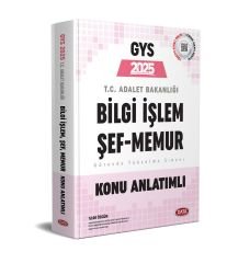 2025 Adalet Bakanlığı Bilgi İşlem Merkez Taşra Şef Taşra Memur Konu Anlatımlı Data Yayınları