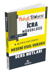Dizgi Kitap Hukuk Atölyesi İcra Müdürlüğü Medeni Usul Hukuku Ders Notları - Cem Şahin Dizgi Kitap