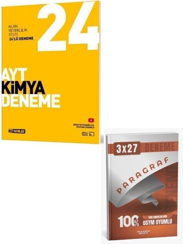 Hız 2027 AYT Kimya 24 lü Deneme+ Anla Kazan Paragraf