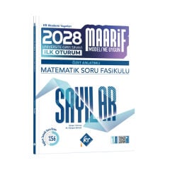 KR Akademi 2028 YKS TYT AYT Matematik Soru Fasikülü Maarif Modeli Sayılar Özet Anlatımlı