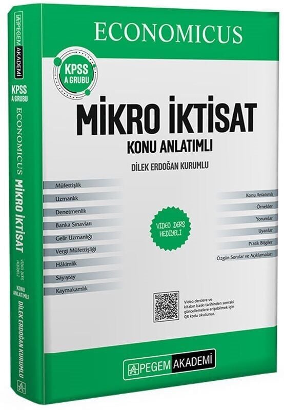 Pegem 2026 KPSS A Grubu Economicus Mikro İktisat Konu Anlatımı Pegem Akademi Yayınları