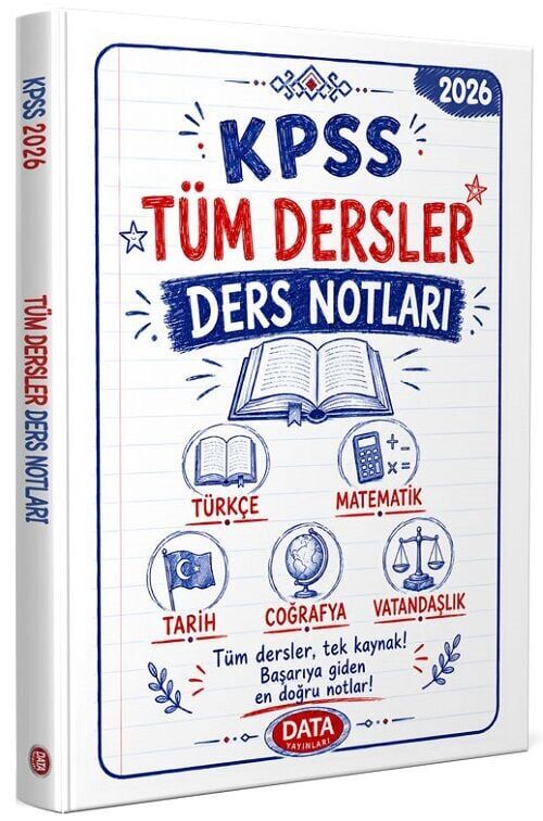 Data 2026 KPSS Genel Yetenek Genel Kültür Tüm Dersler Ders Notları Data Yayınları