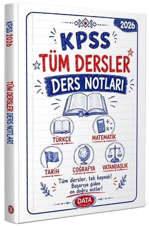Data 2026 KPSS Genel Yetenek Genel Kültür Tüm Dersler Ders Notları Data Yayınları