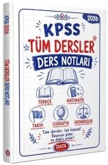 Data 2026 KPSS Genel Yetenek Genel Kültür Tüm Dersler Ders Notları Data Yayınları