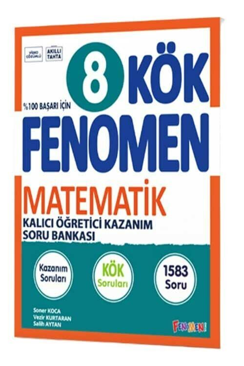 Fenomen Okul Yayınları 8. Sınıf Matematik Fenomen KÖK Kalıcı Öğretici Kazanım Soru Bankası