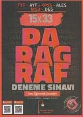 Edebiyat Sokağı TYT AYT KPSS ALES MSÜ DGS Paragraf 15x33 Deneme Sınavı