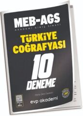 EVP Akademi MEB-AGS Coğrafya 10 Deneme Çözümlü EVP Akademi