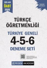 Pegem 2026 ÖABT Türkçe Öğretmenliği Türkiye Geneli 3 Deneme (4-5-6) Pegem Akademi Yayınları