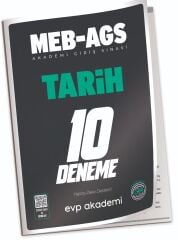 EVP Akademi 2025 MEB-AGS Tarih 10 Deneme Çözümlü EVP Akademi